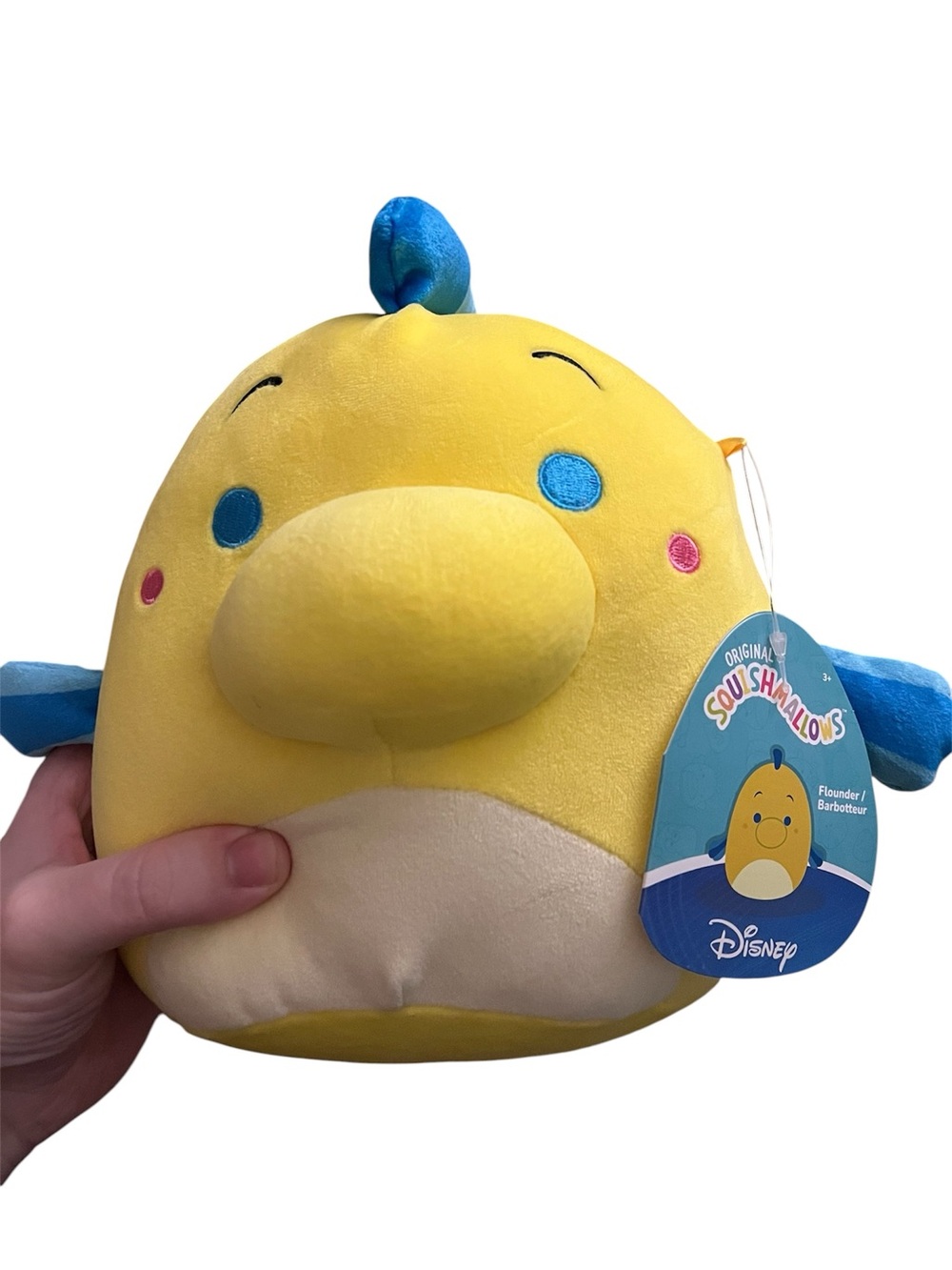 Disney Flounder Squishmallow Plush
